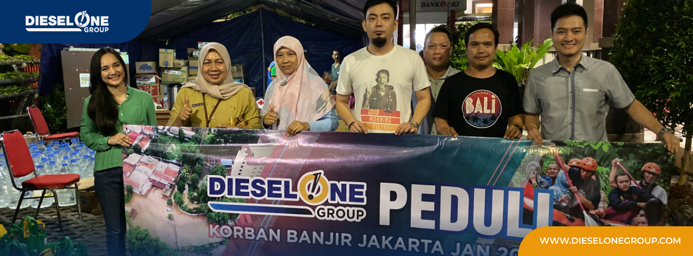 Diesel One Group Assisting Flood Victims in Jakarta and Bekasi at the Start of 2020